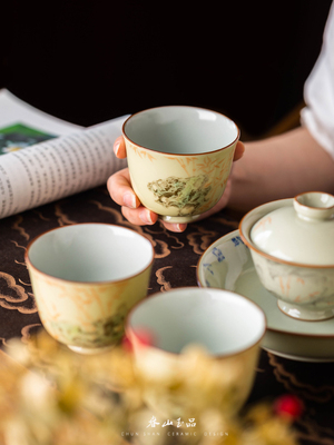 春山玉品景德镇手工手绘