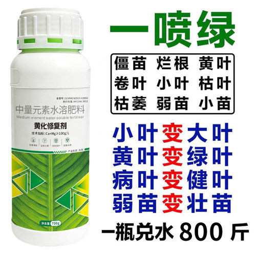园艺叶绿素植物通用型水溶肥料营养液花卉蔬菜果树绿叶素叶面喷施