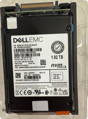 戴尔EMC PM1733a 1.92TB NVMe企业级固态硬盘MZ-WLR1T9C U.2接口