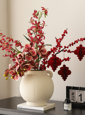 过新年花束摆件轻奢高档客厅玄关电视餐边柜春节氛围感布置装饰品