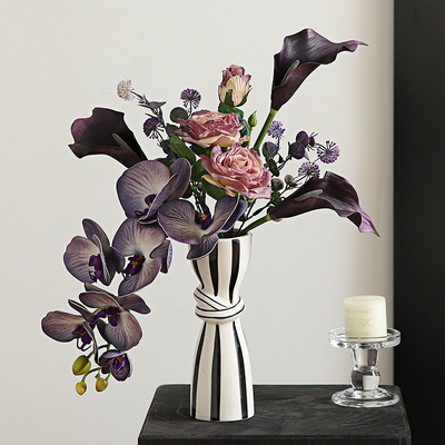 法式轻奢高端假花仿真花束摆设客厅餐桌桌面高级感花艺摆件装饰品