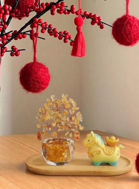 2026马上有钱本命年红色生肖马招财摆件高级感吉祥物新年元旦礼物