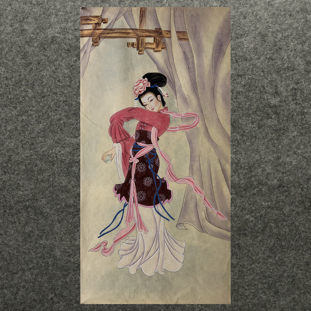 135X66厘米收藏工笔装饰国国画