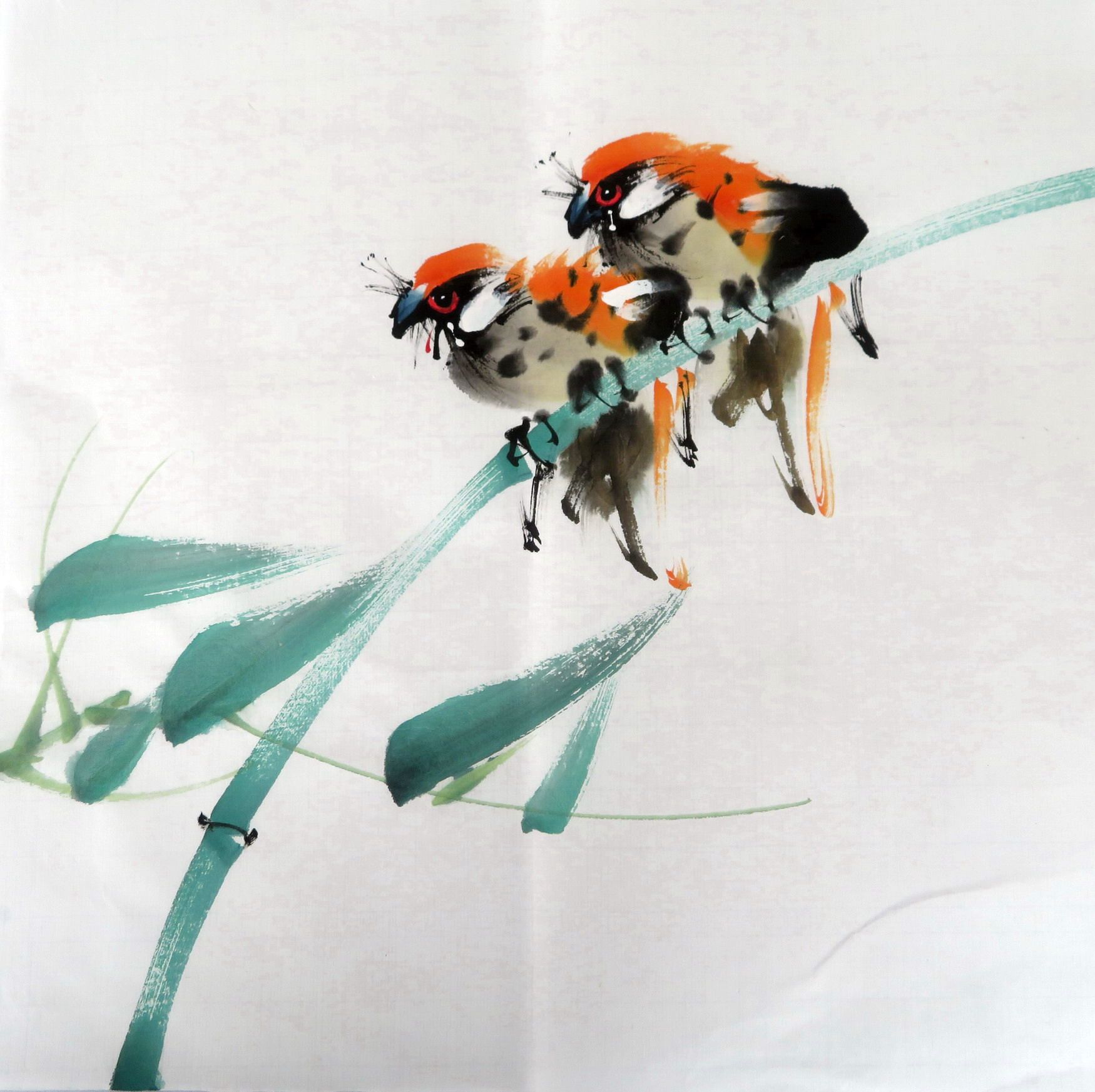 【8墨锦轩】特价国画字画仿赵少昂纯手绘四尺八开花鸟画小品53