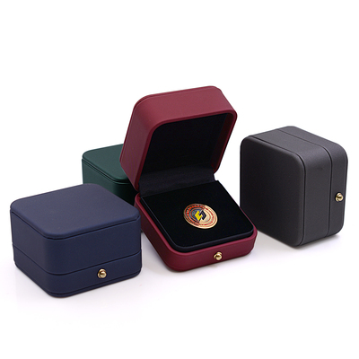 徽章盒子勋章盒收藏盒子纪念币盒奖牌盒子银币校徽盒可印logo高档