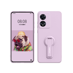 适用OPPOA97手机壳液态硅胶支架a97新款创意网红情侣A96防摔耐脏的镜头全包a975G简约男士ins网红女款直边潮