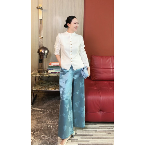 【DaFangLady张大方】提花轻国风裤MY99008