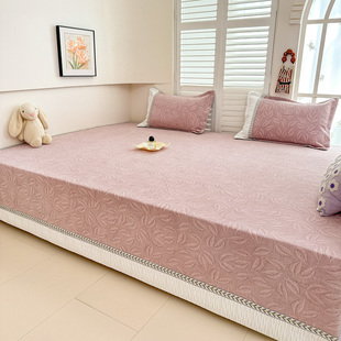 雪尼尔榻榻米专用床盖轻奢高级感可定制农村大炕盖防滑2025新款