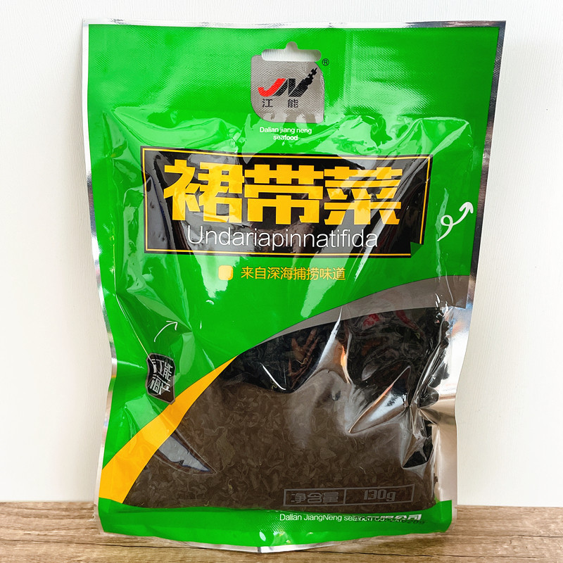 大连特产江能裙带菜海鲜干货干裙带菜叶泡发无沙130g袋装包邮