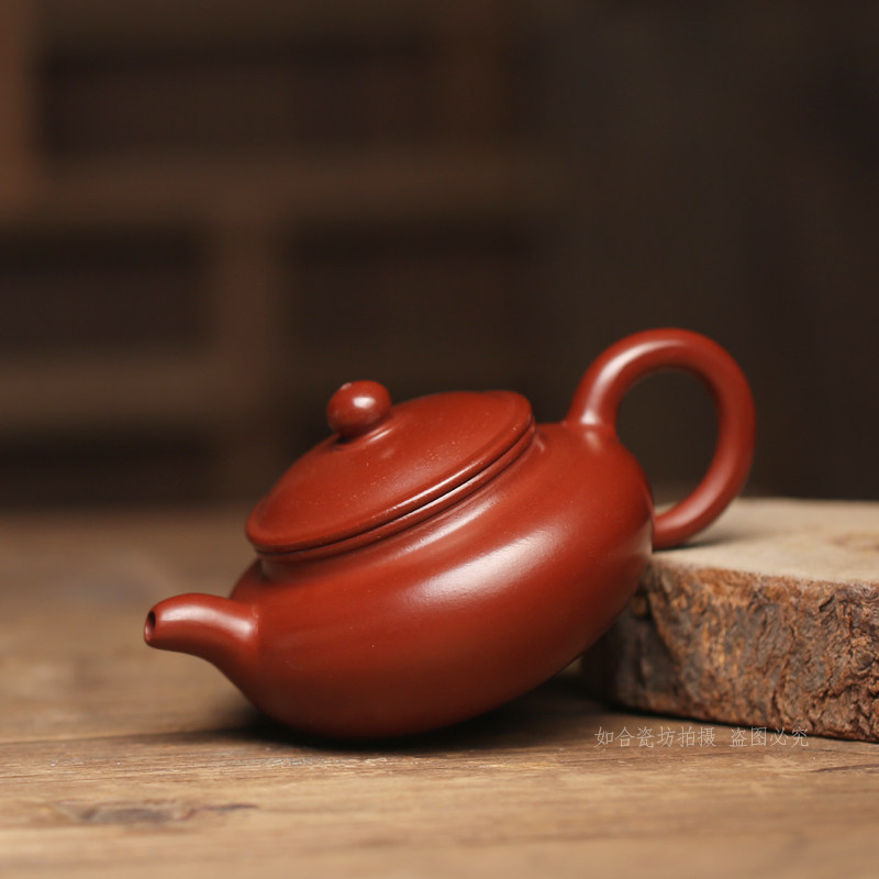 紫砂半手工仿古壶手拉功夫茶壶图片