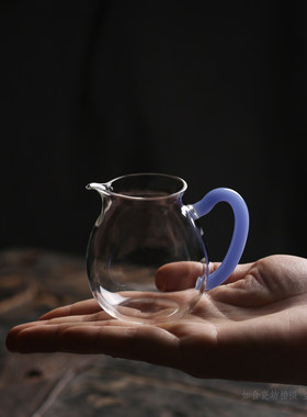 迷你款耐热玻璃小公道杯分茶器
