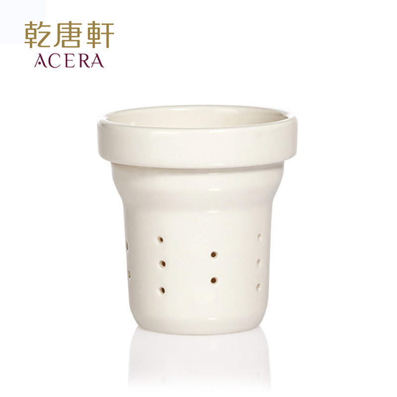 台湾乾唐轩活瓷茶漏 随身杯专用茶滤配件手工创意陶瓷正品过滤器