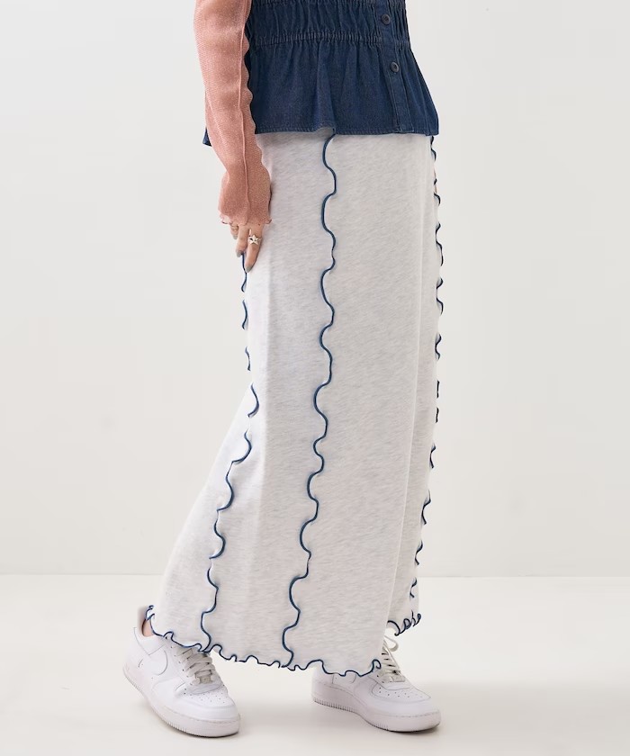 日代 FREAK'S STORE Color sweat skirt 24SS 休闲运动长款半身裙