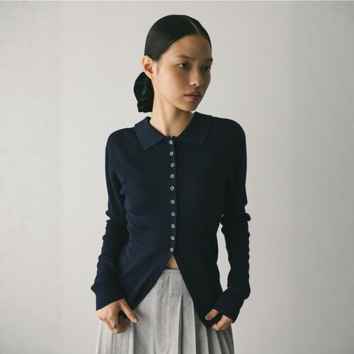 STYLEMIXER两穿套头针织polo衫