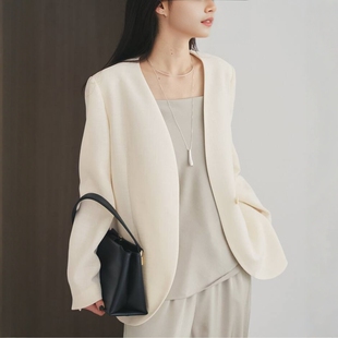 Plage 简约优雅精致无领西装 Collarless 26SS 夹克 Jacket 日代