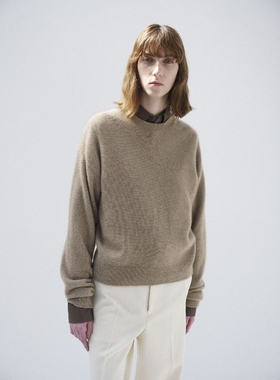 日代 AURALEE BABY CASHMERE KNIT P/O 25AW 纯仔羊绒圆领针织衫