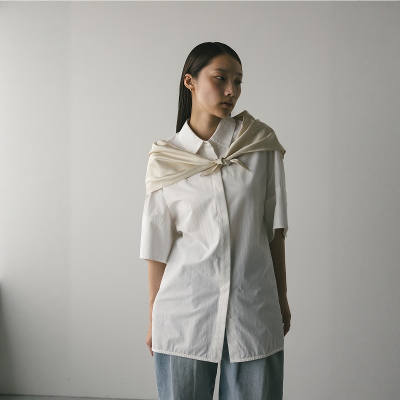 日代 STYLEMIXER Oversized Shirt 25SS 宽松休闲纯色短袖衬衫