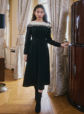 日代 Herlipto Leonie Two-Tone Dress 25AW 秋冬优雅精致连衣裙