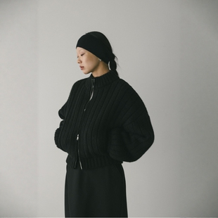 knit zip cardigan 日代 针织拉链开衫 Puffer 25AW STYLEMIXER