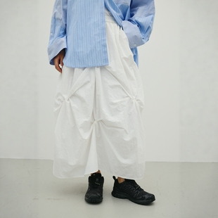 日代 STYLEMIXER Twisted tacking skirt 26SS 扭褶设计半身裙