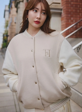 日代 Herlipto H Logo Varsity Jacket 25AW 优雅精致棒球服外套
