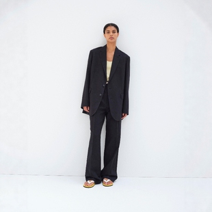 日代 AURALEE WOOL LINEN OX JACKET 26SS 休闲羊毛棉麻西装夹克