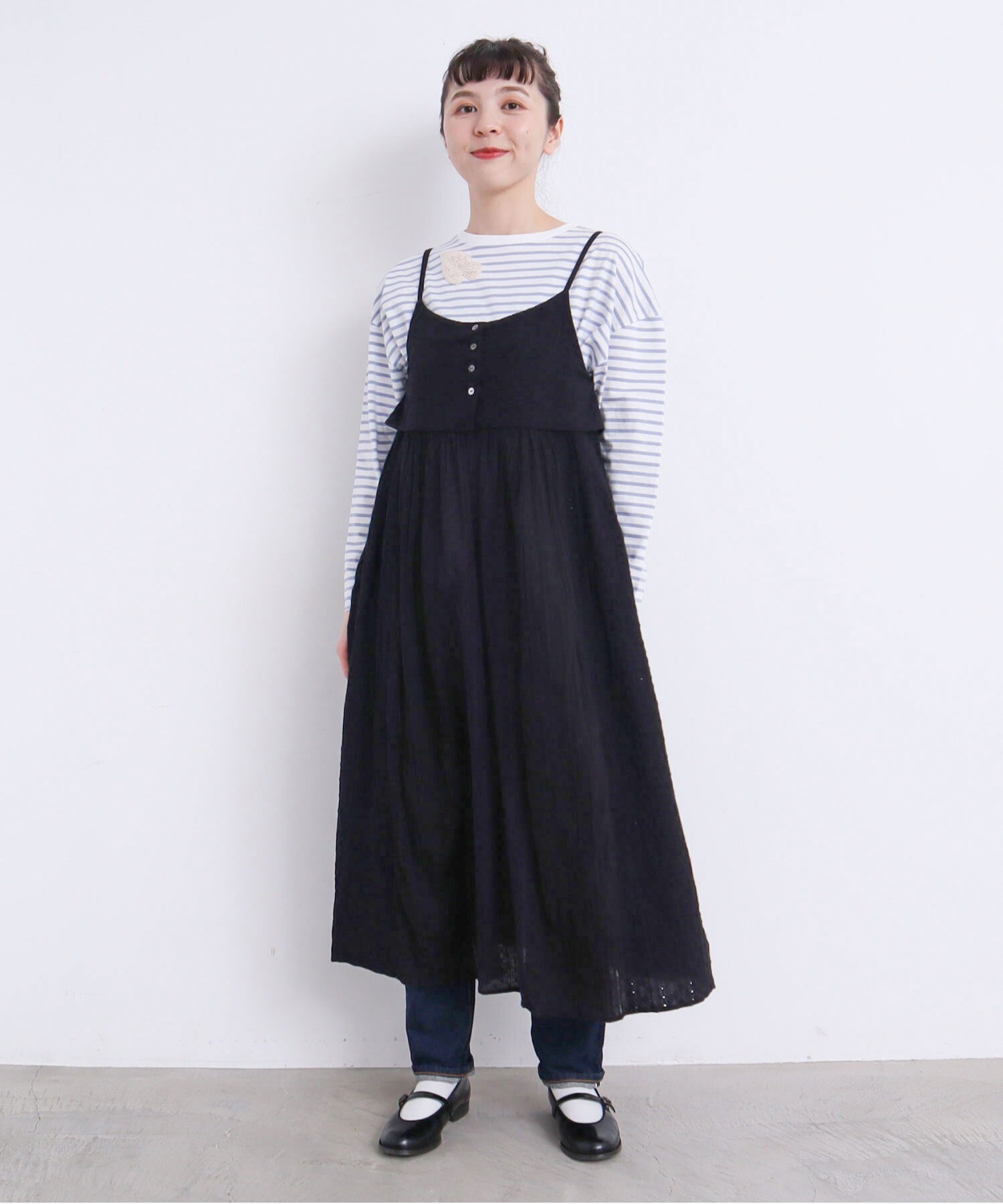 日代 l'atelier du savon lace dress 24SS 蕾丝拼接吊带连衣裙