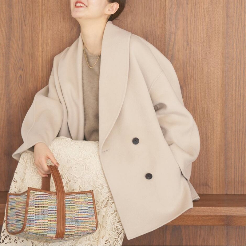 IENA精致优雅批件领羊毛大衣