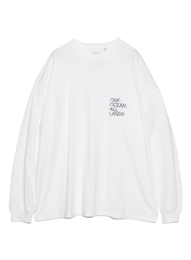 日代 nanamica OOAL Graphic L/S Tee 26SS 简约字母印花长袖T恤