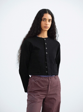 日代 AURALEE SMOOTH SOFT BD SWEAT CARDIGAN 26SS 复古粗棉开衫