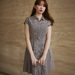 日代 Herlipto Checked Shirt Mini Dress 25AW 格纹衬衫连衣裙