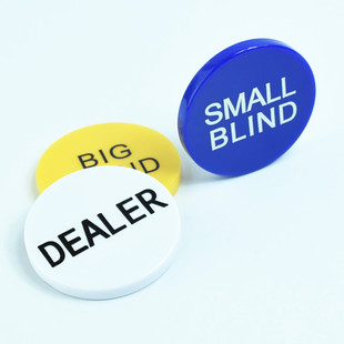 德州扑克庄码 大小盲注 烫印字体  直径5cm
