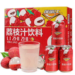 瑞麗江荔枝汁云南特產荔枝味飲料整箱批發特價 飲品食 果汁汽水夏季