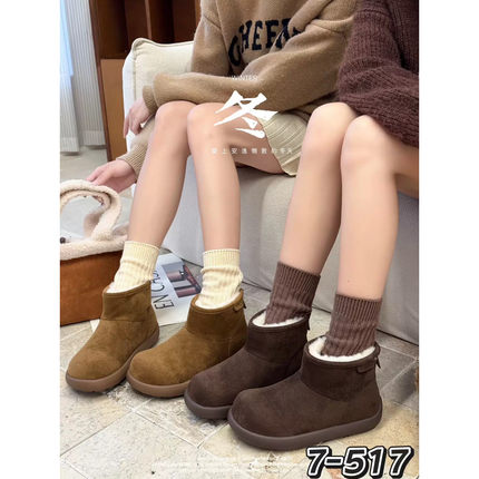 爆款小土豆雪地靴时尚百搭舒适女鞋2025年冬季新款休闲鞋鞋子5C-8