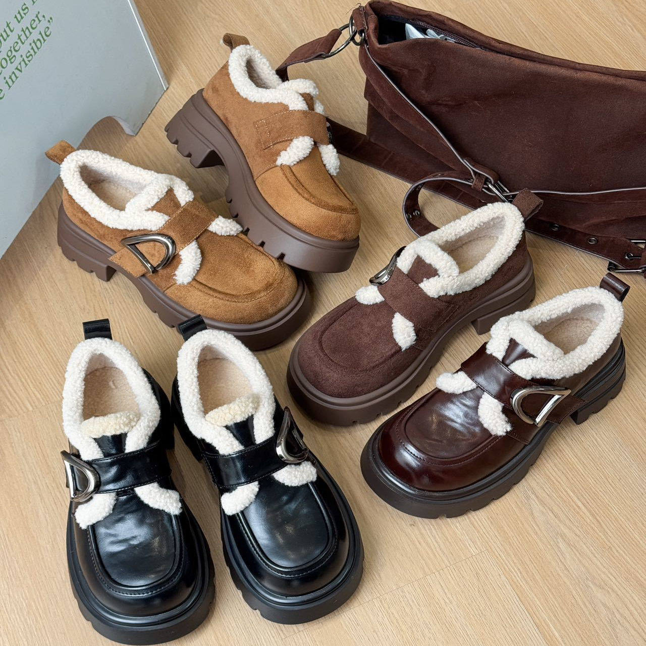 厚底增高乐福鞋女鞋时尚百搭