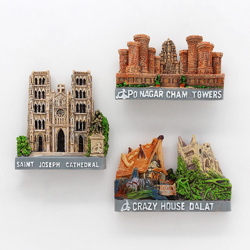 东南亚越南疯房子岘港磁性冰箱贴