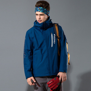 Discovery 户外正品男三合一冲锋衣防泼水保暖套绒外套-DAED91152