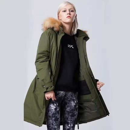 discovery中长款羽绒服保暖工装