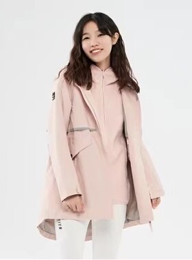 Discovery 探索频道户外 秋冬女式防水透湿二合一冲锋衣DAWI92605