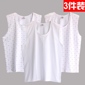 老太太背心纯棉砍袖大码老式宽肩无袖老年汗衫妈妈汗布宽松婆婆衫