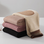 薄绒裤 中老年女士弹力一体加绒护膝保暖裤 超柔短绒妈妈中厚打底裤