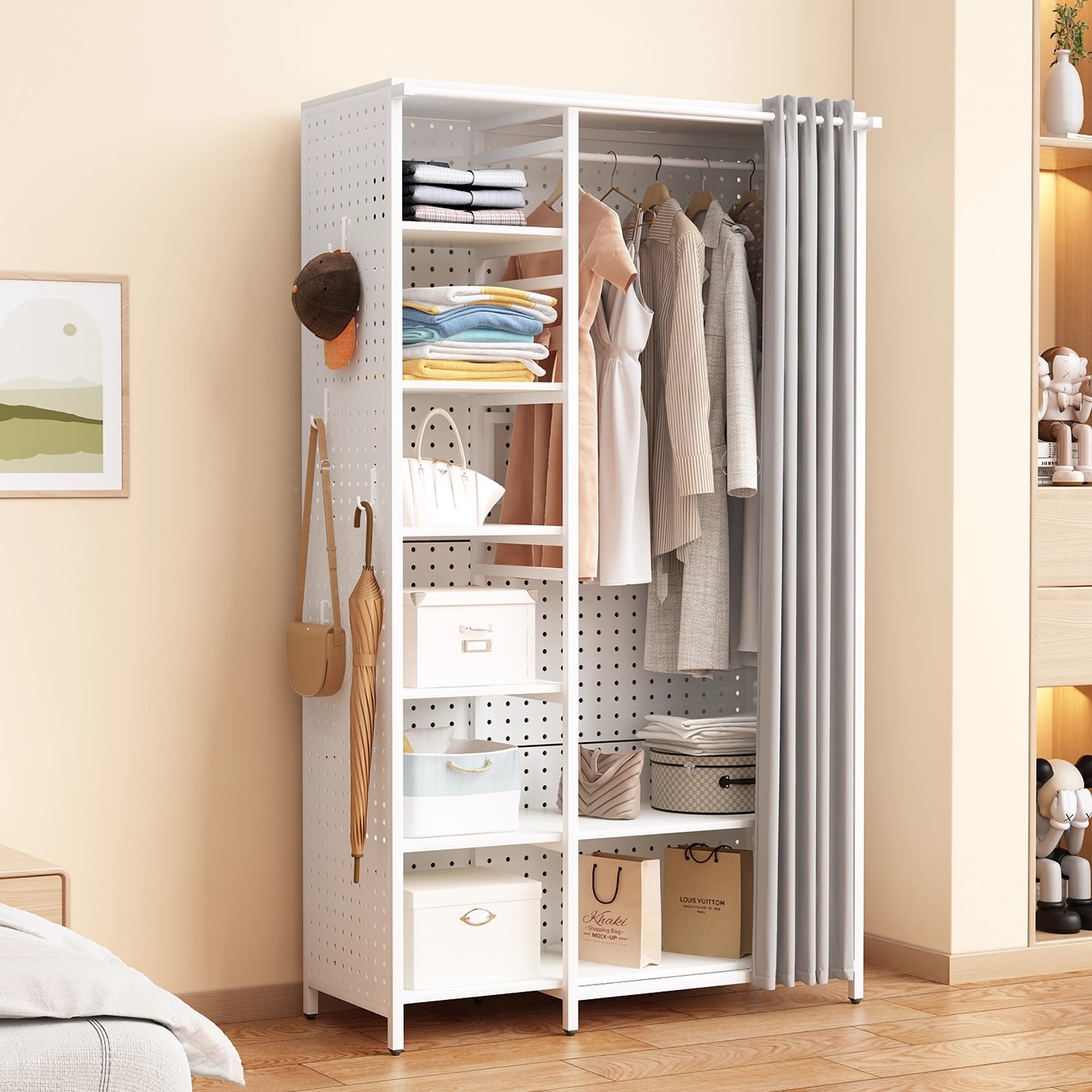 优雅怡然全金属衣帽架