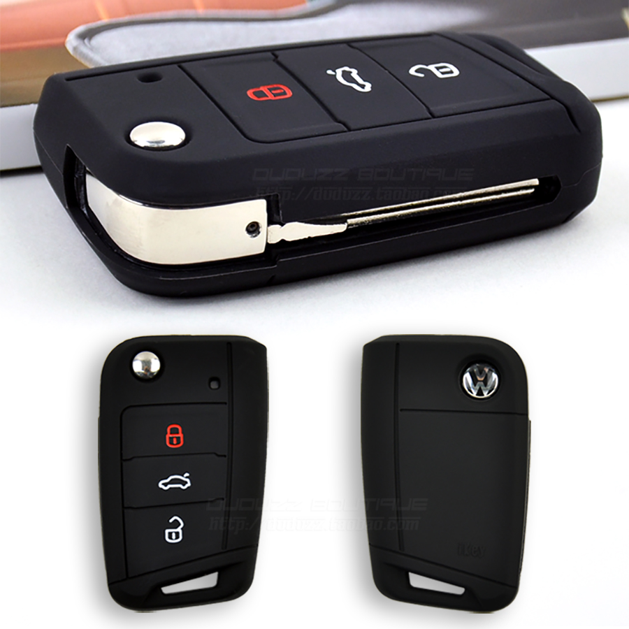 ikey大众斯柯达新明锐硅胶钥匙包