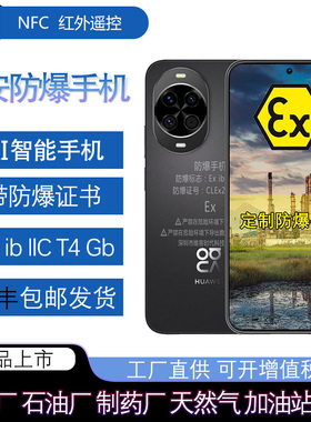 定制nova15防爆手机石油化工天然气制药粉尘北斗卫星红外遥控NFC