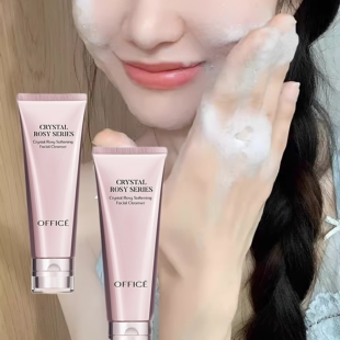 专柜直发 欧菲姿晶钻花妍柔肤云朵洁面乳清洁温和洗面奶正品