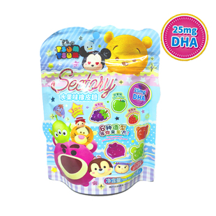 【现货】亚吉藤家松松软糖迪士尼IP水果味橡皮糖 （60g）儿童糖果