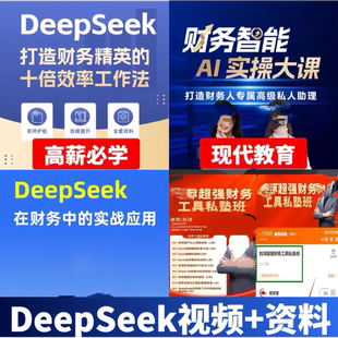 DeepSeek十倍赋能视频教程财务智能AI实训刘洋超强财务工具私塾班