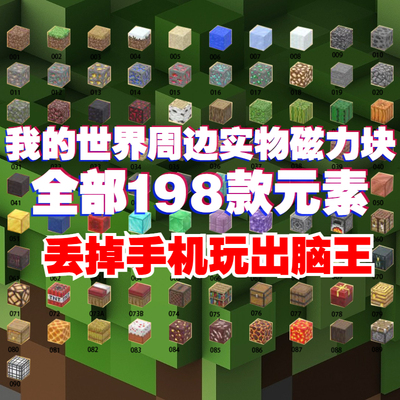 MC我的世界磁力方块全套磁铁积木儿童益智拼装DIY磁吸玩具61礼物