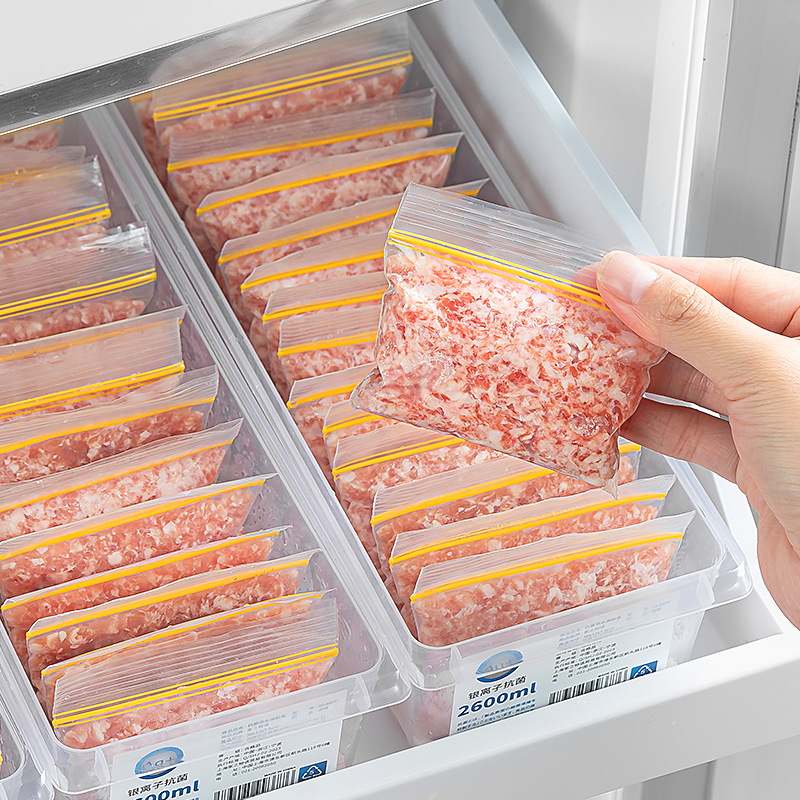 肉丝冷冻专用保鲜袋食品级家用