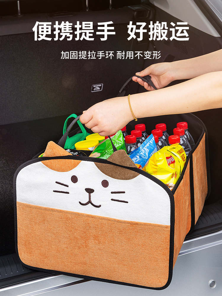 军绿色折叠收纳盒户外露营箱车载后备收纳箱工业风